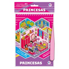Princesas com Adesivos 3D Princesas com Adesivos 3D