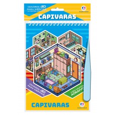 Capivaras com Adesivos 3D