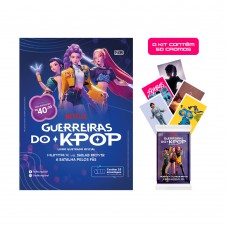 Kit de 10 envelopes com 50 cromos do Livro Ilustrado Oficial Guerreiras do KPop