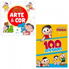 Kit Arte e Cor Turma Da Mônica E 100 Atividades Turma Da Mônica