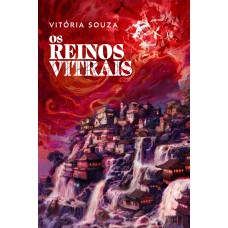 Os Reinos Vitrais — Romantasia, com pôster e marca-página