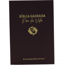 Bíblia Sagrada NAA, Letra Regular, com palavras de Jesus destacadas, Capa Brochura Vinho