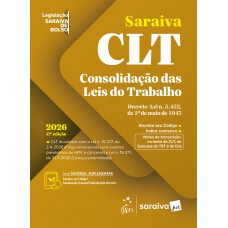 Clt - Legislação Saraiva de Bolso - 17ª Edição 2026