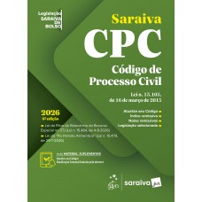 Código de Processo Civil - Legislação Saraiva de Bolso - 8ª Edição 2026