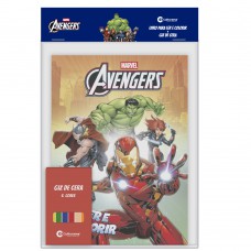 Solapa Ler E Colorir Com Giz De Cera - Vingadores Solapa Ler E Colorir Com Giz De Cera - Vingadores