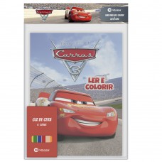 Solapa Ler E Colorir Com Giz De Cera - Carros 3 Solapa Ler E Colorir Com Giz De Cera - Carros 3