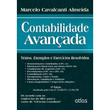 Contabilidade Avançada: Textos, Exemplos E Exercícios Resolvidos