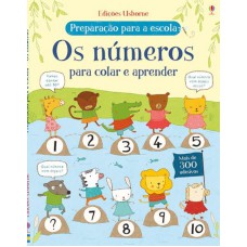 Os números para colar e aprender