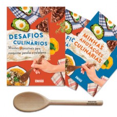 Kit - desafios culinários com colher de pau