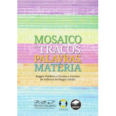Mosaico de traços, palavras, matéria