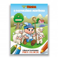 Turma da Mônica - Fábulas Ilustradas para Colorir - O Pastorzinho Mentiroso Turma da Mônica - Fábulas Ilustradas para Colorir - O Pastorzinho Mentiroso