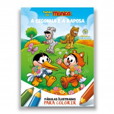 Turma da Mônica - Fábulas Ilustradas para Colorir - A Cegonha e A Raposa