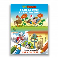 Turma da Mônica - Fábulas Ilustradas para Colorir - O Rato da Cidade e o Rato do Campo Turma da Mônica - Fábulas Ilustradas para Colorir - O Rato da Cidade e o Rato do Campo