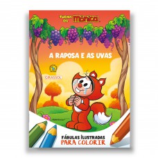 Turma da Mônica - Fábulas Ilustradas para Colorir - A Raposa e as Uvas Turma da Mônica - Fábulas Ilustradas para Colorir - A Raposa e as Uvas
