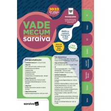Vade Mecum Saraiva - Tradicional - 34ª edição 2022 Vade Mecum Saraiva - Tradicional - 34ª edição 2022