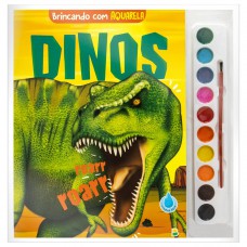 Brincando com Aquarela: Dinos