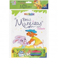 Boas Maneiras Para Colorir - Kit Livro + Lápis de Cor (Escolinha Todolivro) Boas Maneiras Para Colorir - Kit Livro + Lápis de Cor (Escolinha Todolivro)
