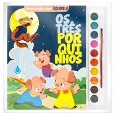 Brincando com Aquarela: Os Três Porquinhos