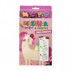 DESENHAR, apagar e colorir!: Unicórnios