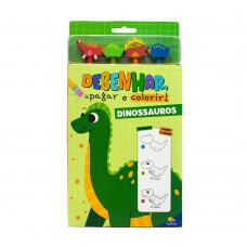 DESENHAR, apagar e colorir!: Dinossauros